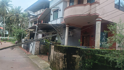 Main news Power poles collapse